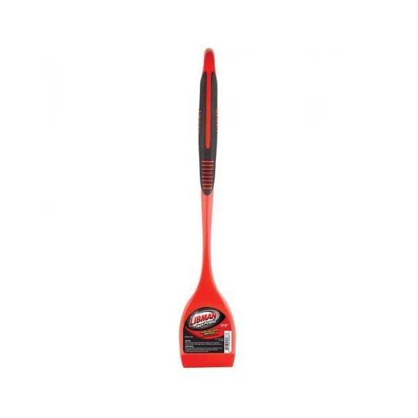 Libman Long Handle Grill Brush W/o Scraper, Brass, 19, Black/Red -